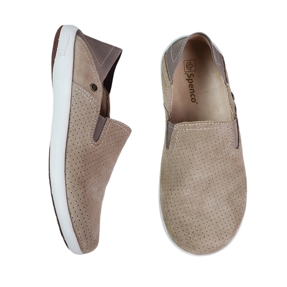 Spenco Womens Tan Suede Leather Sterling Convertible Slip On Shoes Size 7.5 - Picture 1 of 12